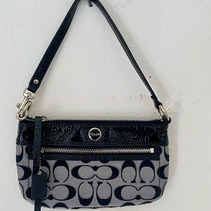 Coach Canvas & Patent Leather Purse